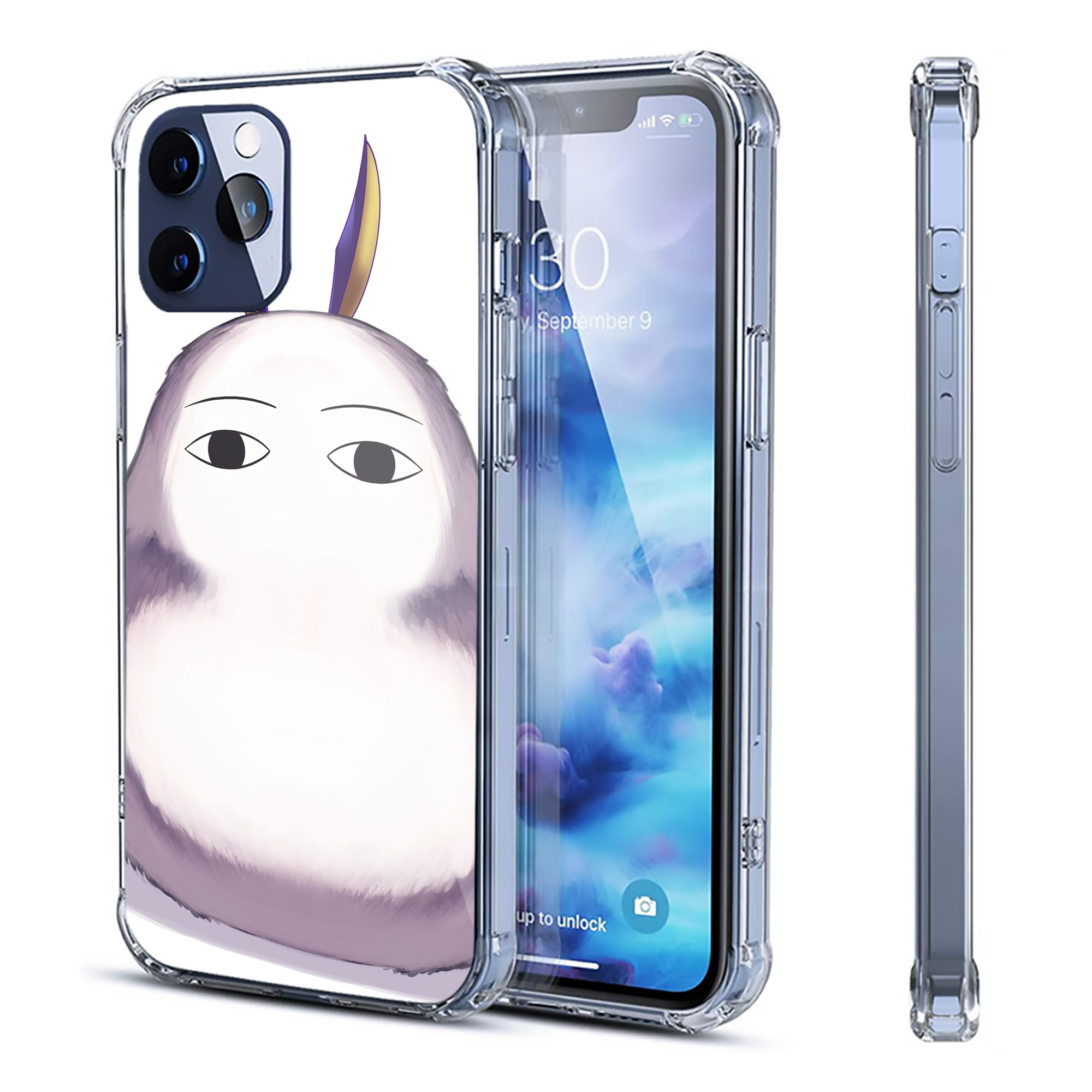 （画像用） となりのトトロ 草壁メイ 草壁サツキ My Neighbor Totoro Satsuki Kusakabe Mei Kusakabe 【iPhone 12シリーズ対応】透明スマホケース（クリアソフトケース）